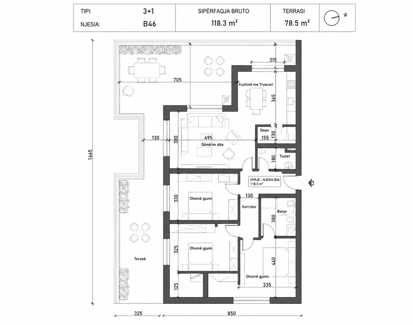 Penthouse në shitje në rrugën e Nashecit - Image 2